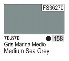 Vallejo 870 17ml Bottle Medium Sea Grey Model Color (6/Bx)