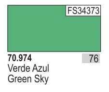 Vallejo 974 17ml Bottle Green Sky Model Color (6/Bx)