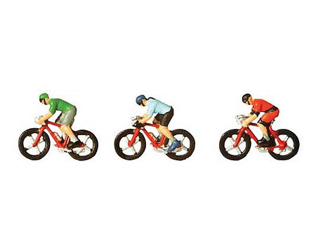 Noch 36897 N Scale Racing Cyclists -- 3 Riders on Bikes