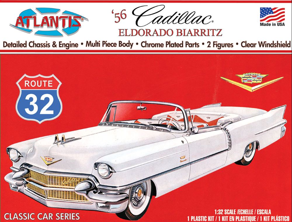 Atlantis Models 1200 1/32 1956 Cadillac Eldorado Biarritz Convertible (formerly Revell)