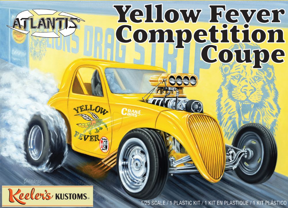 Atlantis Models 13101 1/25 Keeler's Kustoms Yellow Fever Competition Coupe
