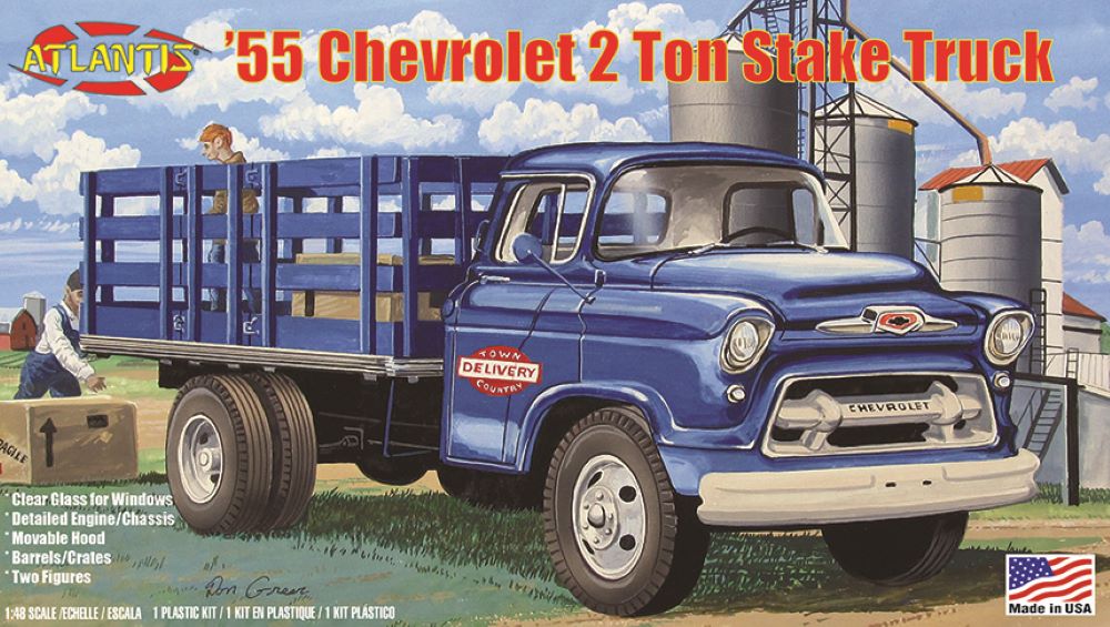 Atlantis Models 1401 1/48 1955 Chevrolet 2-Ton Stake Bed Truck (formerly Revell)