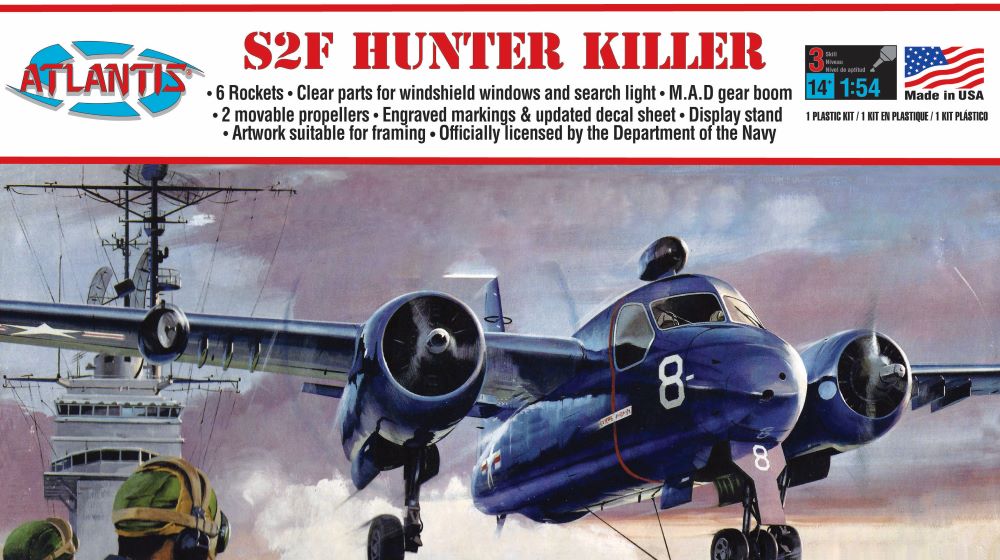 Atlantis Models 145 1/54 S2F Hunter Killer Aircraft (formerly Aurora)