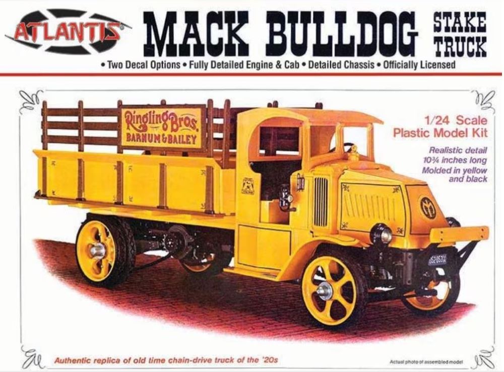 Atlantis Models 2402 1/24 1926 Mack Bulldog Stake Truck (formerly Monogram)
