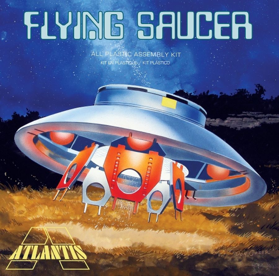 Atlantis Models 256 1/72 The Flying Saucer w/Clear Dome from Classic TV The Invaders (formerly Aurora)