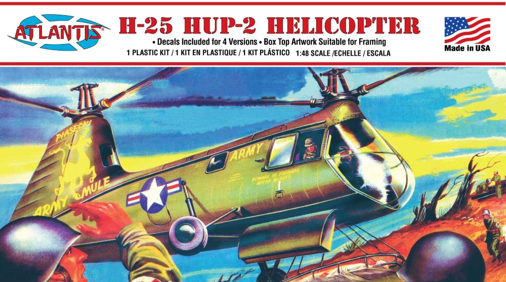 Atlantis Models 502 1/48 H25A Army Mule Helicopter (formerly Aurora)