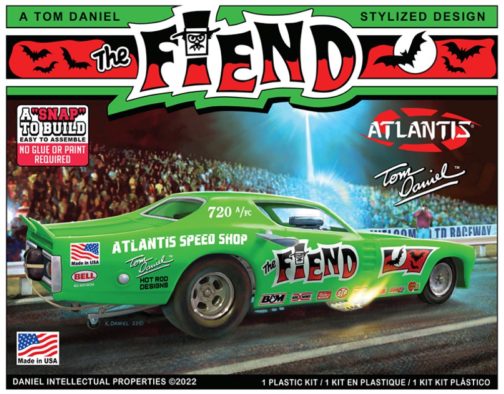 Atlantis Models 8278 1/32 Tom Daniel's Fiend Funny Car (Snap) (formerly Monogram)