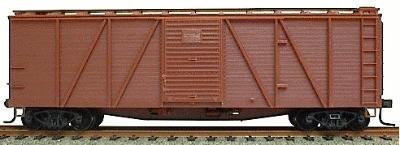 Accurail 7100 HO Scale 40' 6-Panel Single-Sheathed Wood Boxcar w/Steel Doors & Ends - Kit -- Undecorated