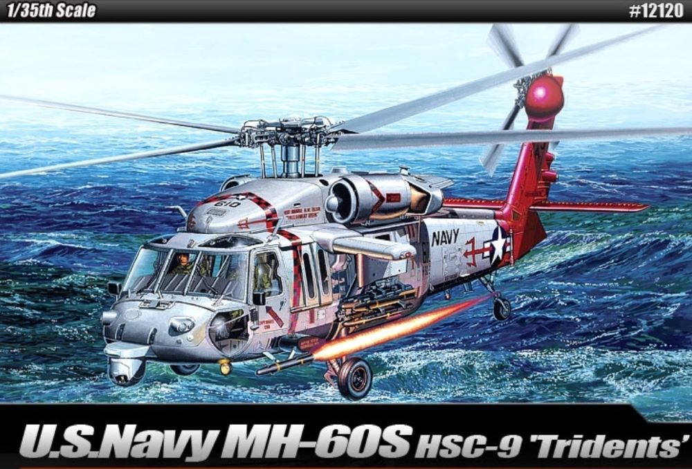 Academy 12120 1/35 MH60S HSC9 Tridents USN Sea Combat Helicopter