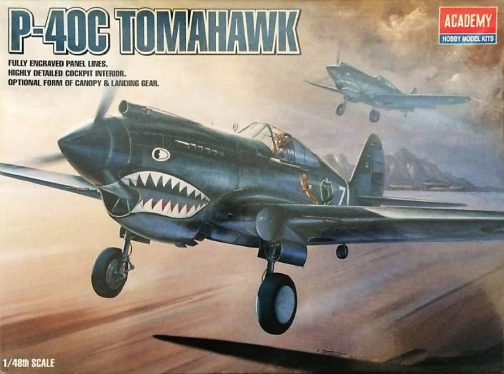 Academy 12280 1/48 P40C Tomahawk Flying Tigers Fighter