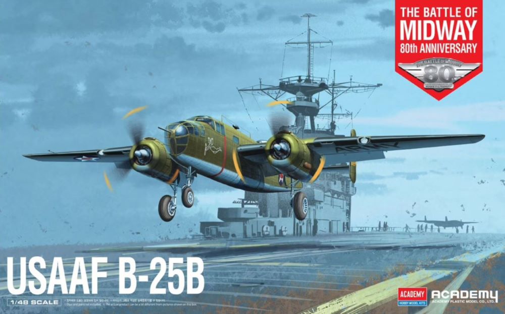 Academy 12336 1/48 B25B USAAF Bomber Battle of Midway 80th Anniversary