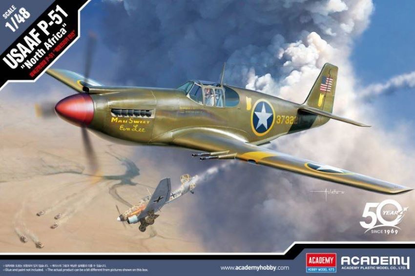 Academy 12338 1/48 P51 USAAF Fighter North Africa