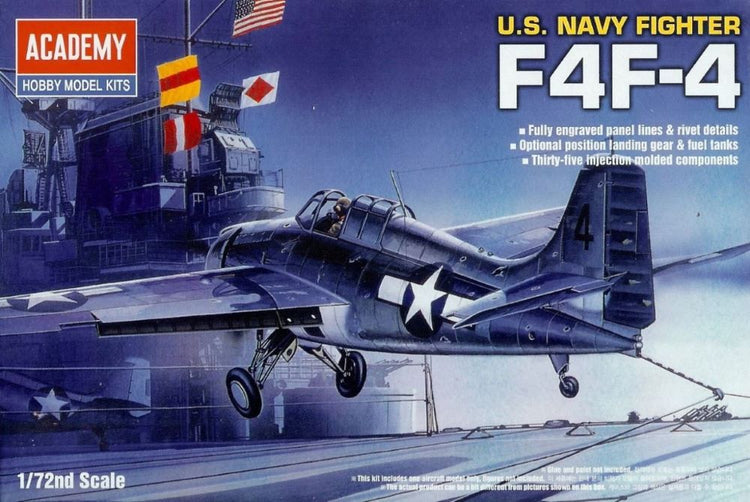 Academy 12451 1/72 F4F4 Wildcat USN Fighter