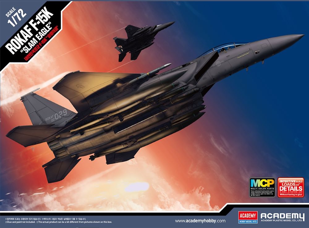 Academy 12554 1/72 F15K Slam Eagle ROK Air Force Multi-Role Fighter (Snap)