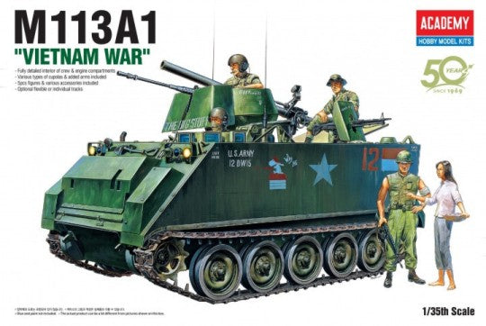 Academy 13266 1/35 M113A1 Vietnam APC w/5 Figures