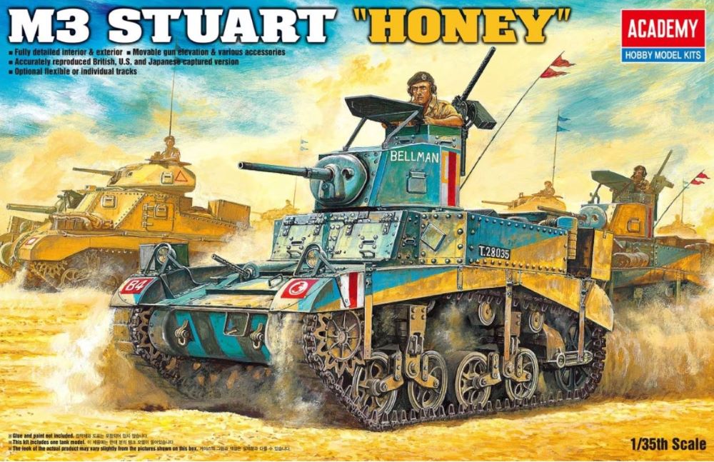 Academy 13270 1/35 M3 Stuart Honey British Tank