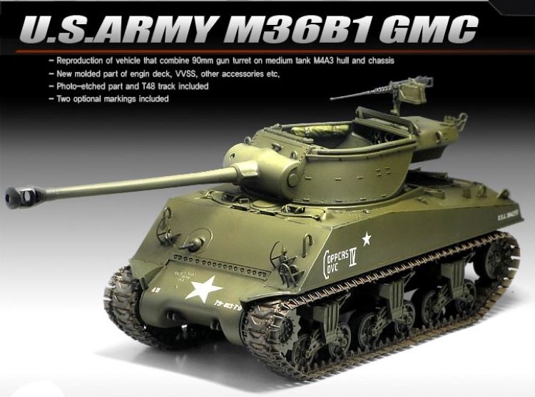 Academy 13279 1/35 M36B1 GMC US Army Tank Destroyer