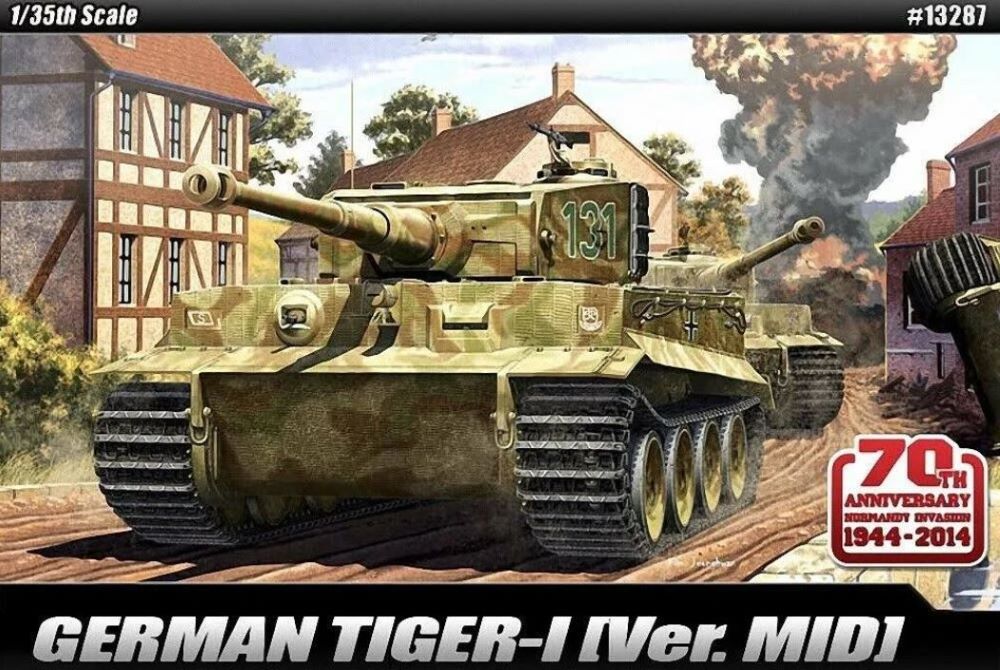 Academy 13287 1/35 Tiger I Mid Version Tank 70th Anniversary Normandy