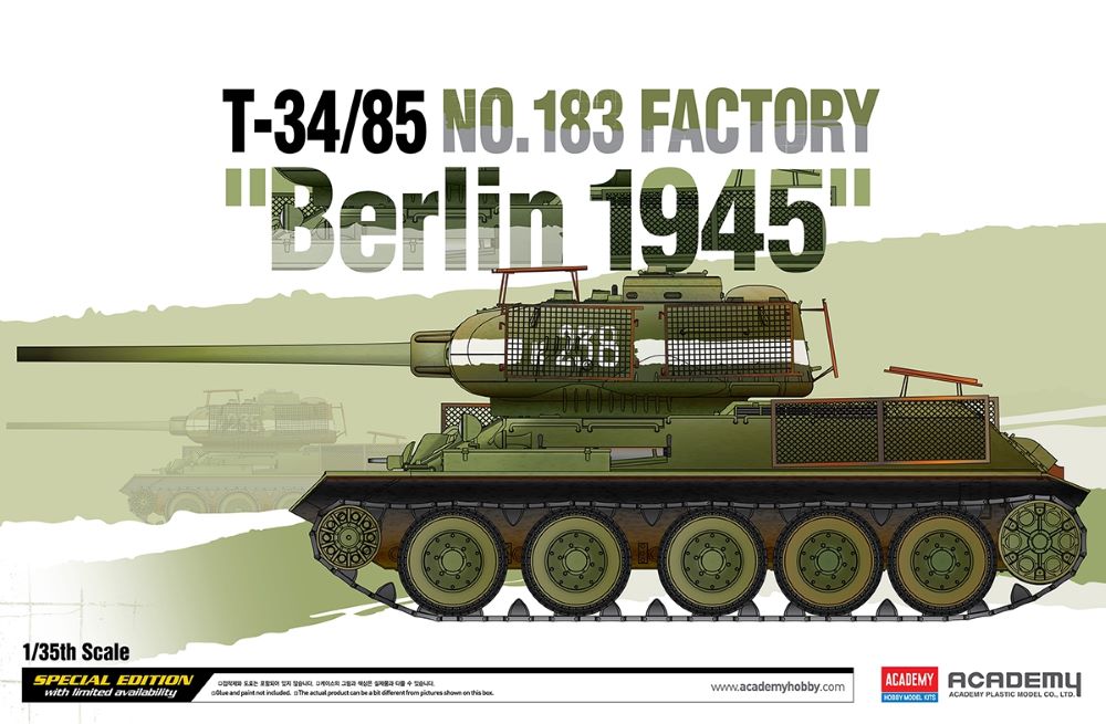 Academy 13295 1/35 T34/85 Factory No.183 Tank Berlin 1945