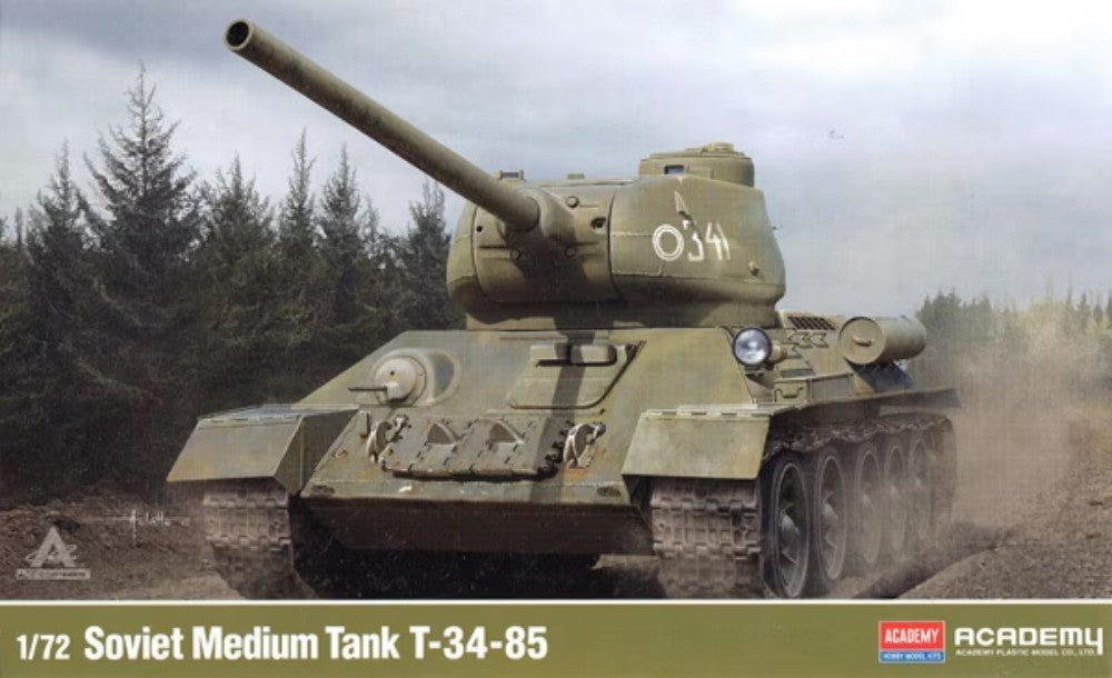 Academy 13421 1/72 WWII T34/85 Medium Soviet Tank