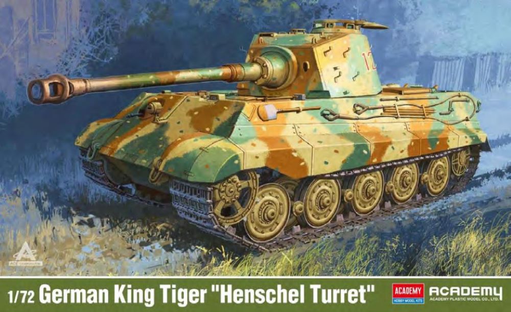 Academy 13423 1/72 German King Tiger Henschel Turrett Tank