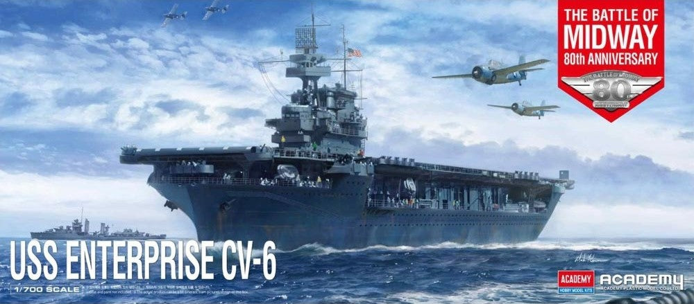 Academy 14409 1/700 USS Enterprise CV6 Aircraft Carrier Battle of Midway