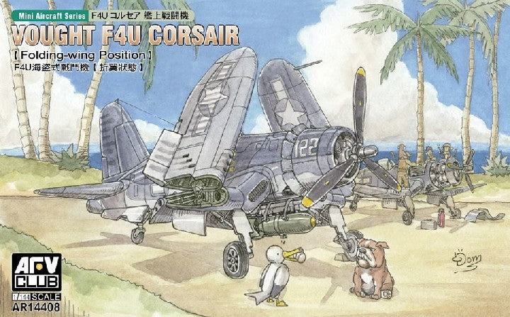 AFV Club 14408 1/144 F4U1/1A/1C/1D Corsair Fighter (Folding Wing) (2 Kits)
