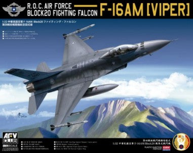 AFV Club 32S03 1/32 F16AM Block 20 Viper ROC Air Force Aircraft (D)