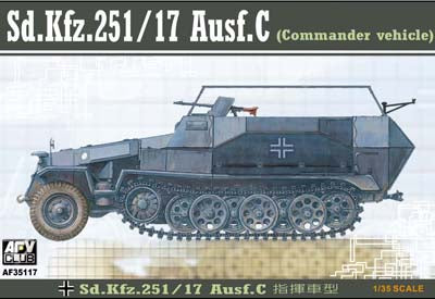 AFV Club 35117 1/35 SdKfz 251/17 Ausf C Command Halftrack