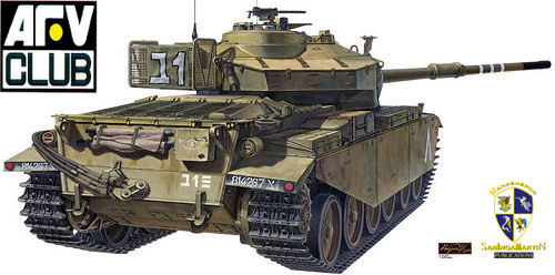 AFV Club 35124 1/35 IDF Centurion Shot Kal 1973 Main Battle Tank