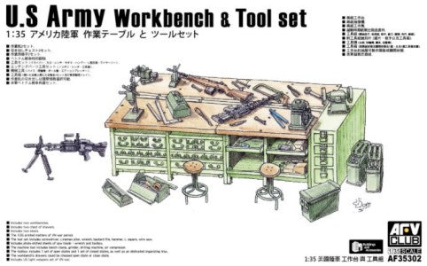 AFV Club 35302 1/35 US Army Workbench & Tool Set