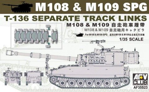 AFV Club 35S23 1/35 US M108/M109 SPG T136 Separate Track Links