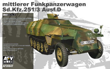 AFV Club 35S47 1/35 Mittlere Funkpanzerwagen SdKfz 251/3 Ausf D Armored Halftrack