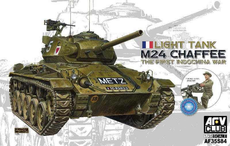 AFV Club 35S84 1/35 M24 Chaffee Light Tank 1st Indochina War