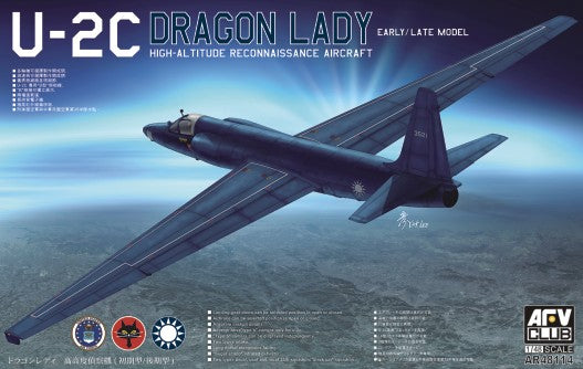 AFV Club 48114 1/48 U2C Dragon Lady Early/Late High-Altitude Recon Aircraft 