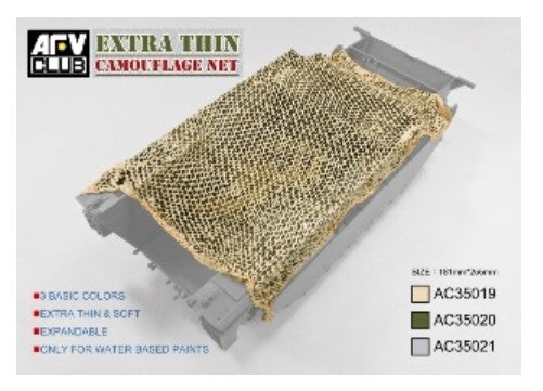 AFV Club AC35019 1/35 Die Cut Camouflage Net Desert Tan