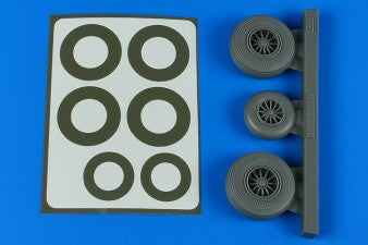 Aires 4867 1/48 B26K Invader Late Wheels & Paint Mask For ICM