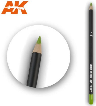 AK Interactive 10007 Weathering Pencils: Light Green (5/Bx)