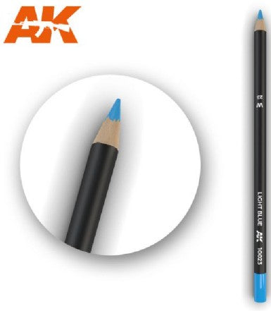 AK Interactive 10023 Weathering Pencils: Light Blue (5/Bx)