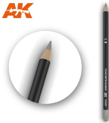 AK Interactive 10027 Weathering Pencils: Concrete Marks (5/Bx)