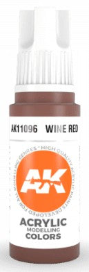 AK Interactive 11096 Wine Red 3G Acrylic Paint 17ml Bottle