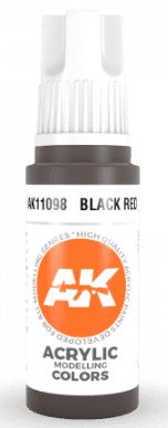 AK Interactive 11098 Black Red 3G Acrylic Paint 17ml Bottle