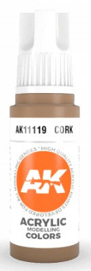 AK Interactive 11119 Cork 3G Acrylic Paint 17ml Bottle