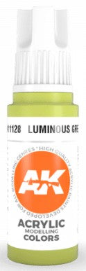 AK Interactive 11128 Luminous Green 3G Acrylic Paint 17ml Bottle