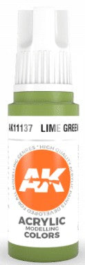 AK Interactive 11137 Lime Green 3G Acrylic Paint 17ml Bottle