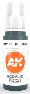 AK Interactive 11171 Turquoise 3G Acrylic Paint 17ml Bottle