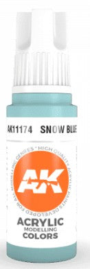 AK Interactive 11174 Snow Blue 3G Acrylic Paint 17ml Bottle