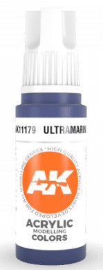AK Interactive 11179 Ultramarine 3G Acrylic Paint 17ml Bottle