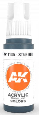 AK Interactive 11185 Star Blue 3G Acrylic Paint 17ml Bottle