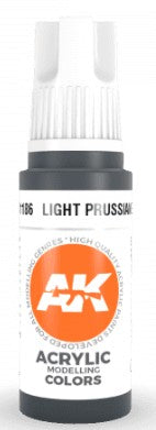 AK Interactive 11186 Light Prussian Blue 3G Acrylic Paint 17ml Bottle